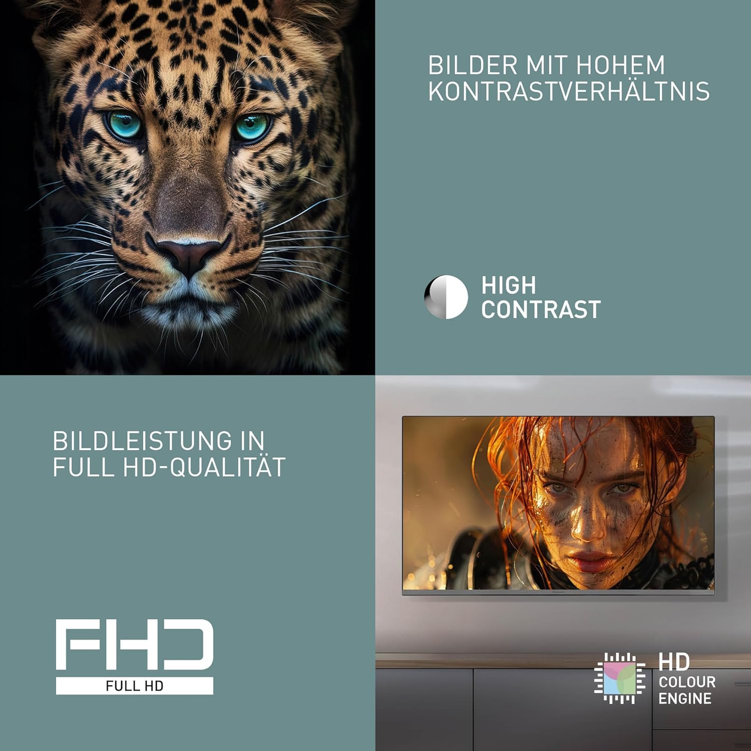 Panasonic TB-40S45AEZ, S45 Serie 40 Zoll Full HD LED Smart TV, 2024, TiVo, Google- und Alexa-Sprachsteuerung, Gaming-Modus, Media Player, HDR, HDMI, für EIN außergewöhnliches visuelles Erlebnis