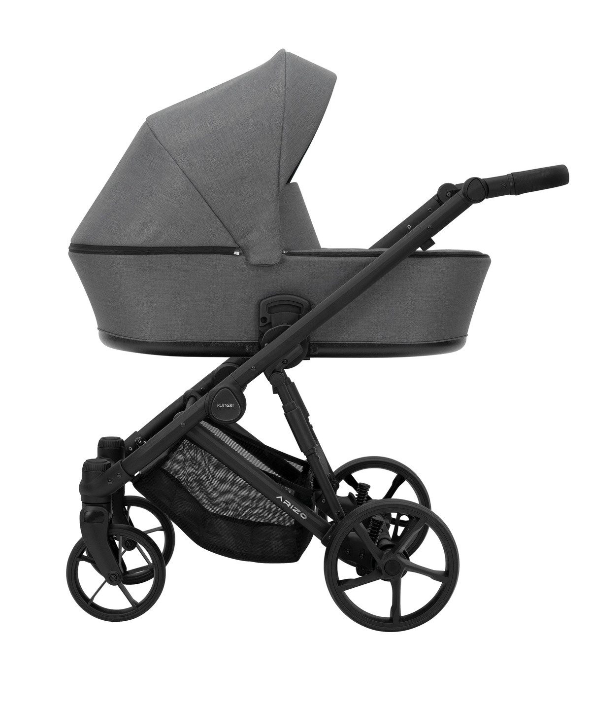 Kombi-Kinderwagen ARIZO 3 in1 mit schwarzem Gestell – Leichter Kinderwagen
