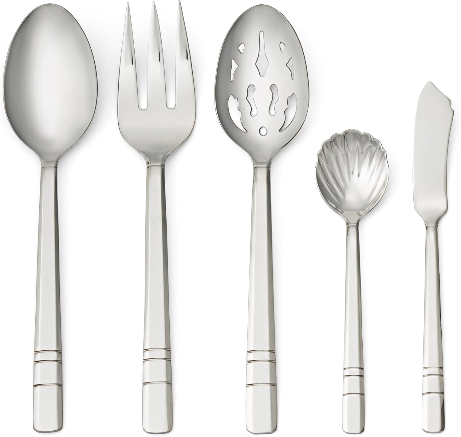 Henckels Madison Square 65-piece Flatware Set,18/10 Stainless Steel, Silver