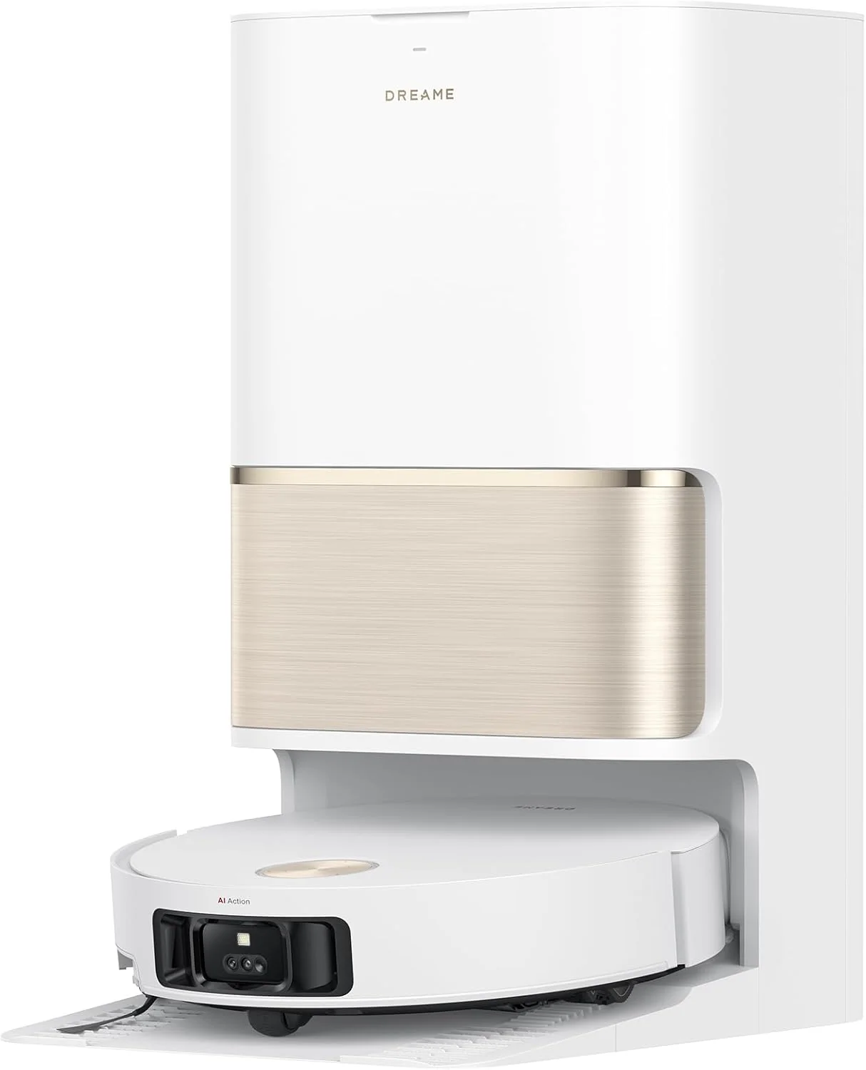dreame L50 Pro Ultra Saug- und Wischroboter mit automatischer Entleerung und selbstständiger Reinigung des Wischmopps, intelligenter Hindernisvermeidung und 360°-Navigation, 19.500 Pa Saugleistung