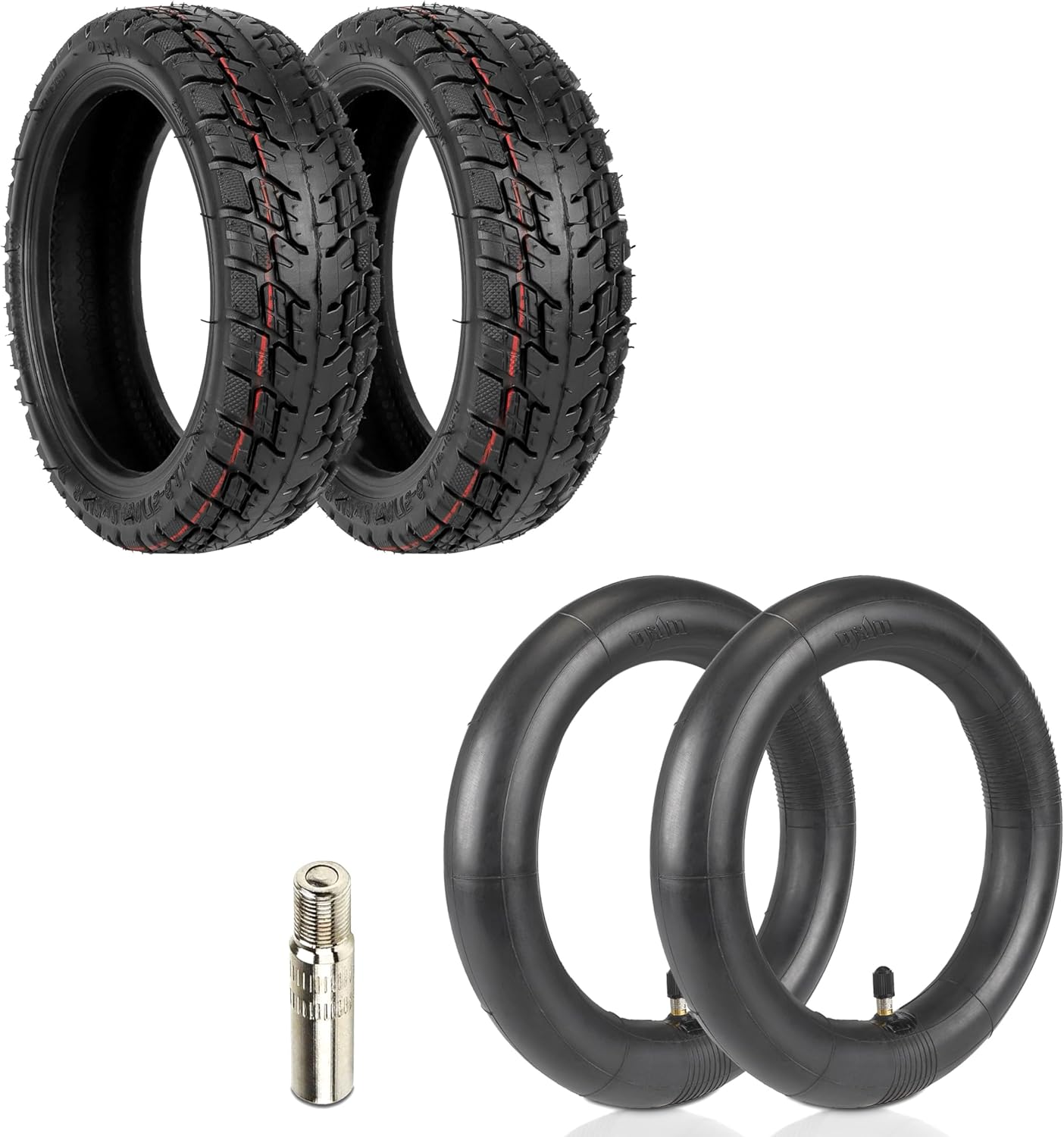 ANSENI Gomme Monopattino Elettrico 8.5 pollici(8 1/2X2)Ruota 50/70-6.1,2 Copertone 20cm e 2 Camera d′aria, per Scooter Xiaomi M365,Pro2,1S,Essential