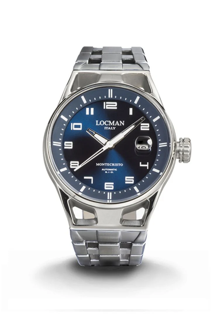Locman Montecristo automatico blu sunray in acciaio 0541A02S-00BLWHB0