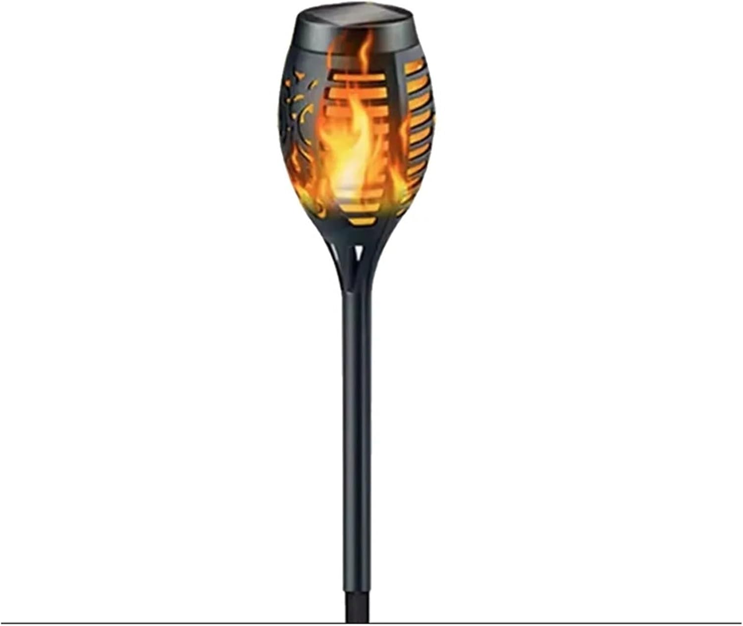 So Flame Fackel-Lichter, 12 LEDs, wasserdicht, flackernde Gartendekoration für Außenbereich, Rasen, Wege, Terrasse und Hof, Bodenbeleuchtung, 24 Stück