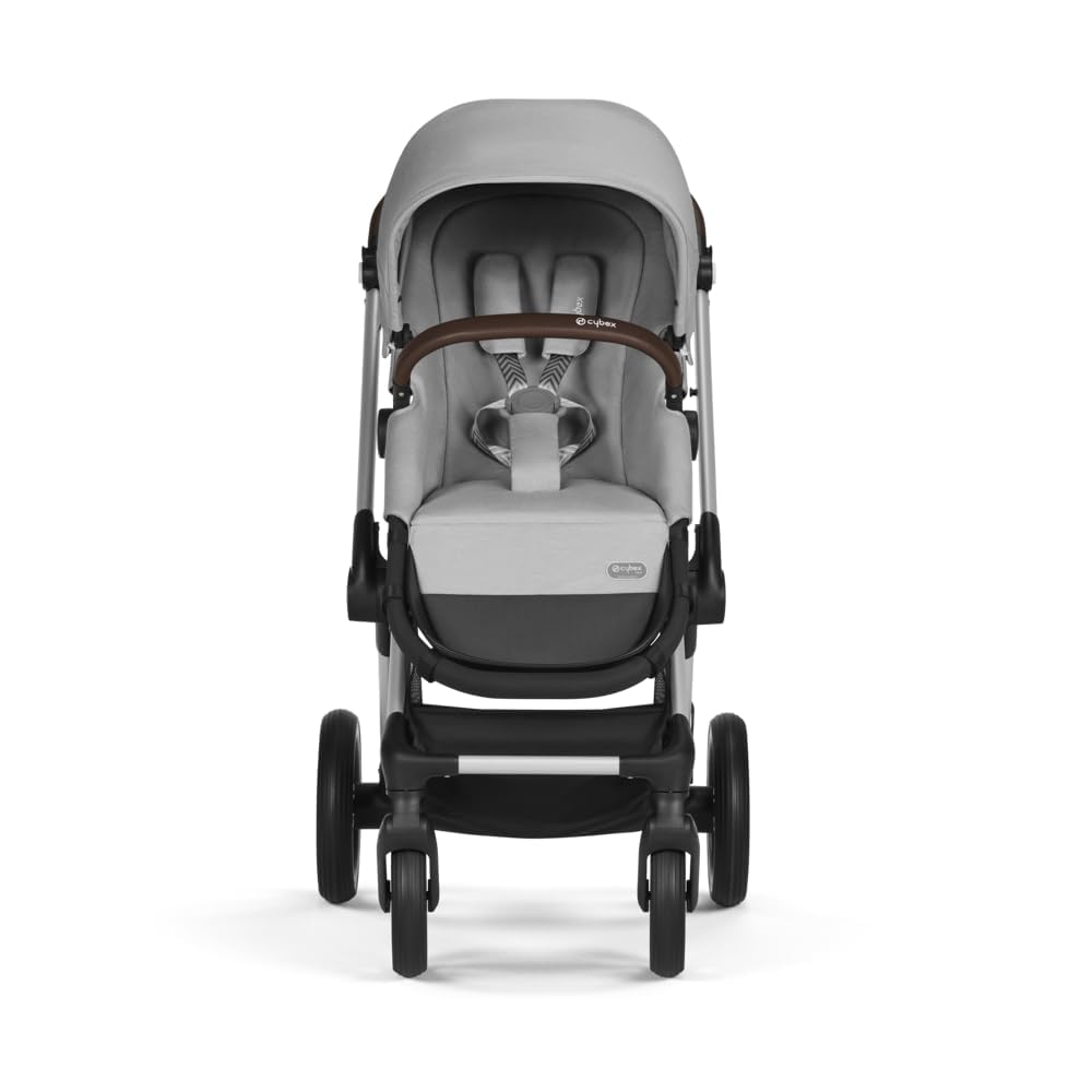 CYBEX Gold Kinderwagen EOS Lux 2-in-1, Reisesystem, Ab Geburt bis 22 kg (ca. 4 Jahre), Moon Black