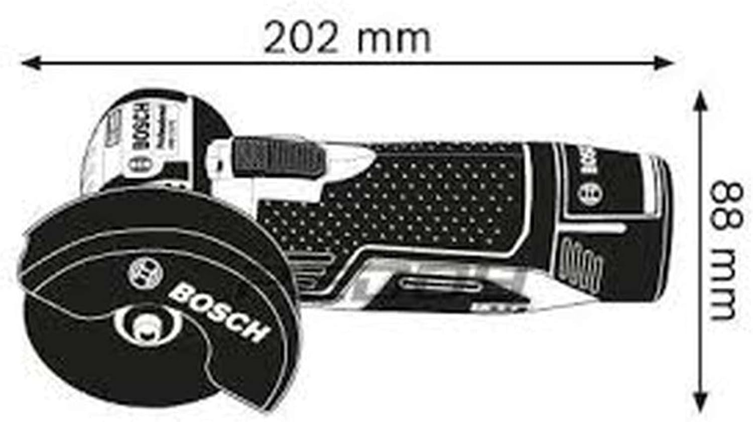 Professional 12V System Akku Winkelschleifer GWS 12V-76 (inkl. 2x 3.0Ah Akku, Schnellladegerät GAL 1230 CV, 1x Carbide Multi Wheel, 2x Trennscheibe Expert for Inox, L-BOXX2)