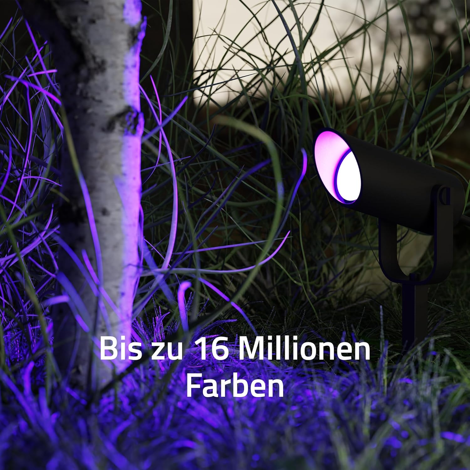 Hombli Smarter Spot Wegeleuchten mit 16 Millionen Farben RGB CCT, wetterfestes Gartenlicht, App-fähig, dimmbar, LED-Außenlicht, Zeitschaltuhr - Swiss 3er Pack
