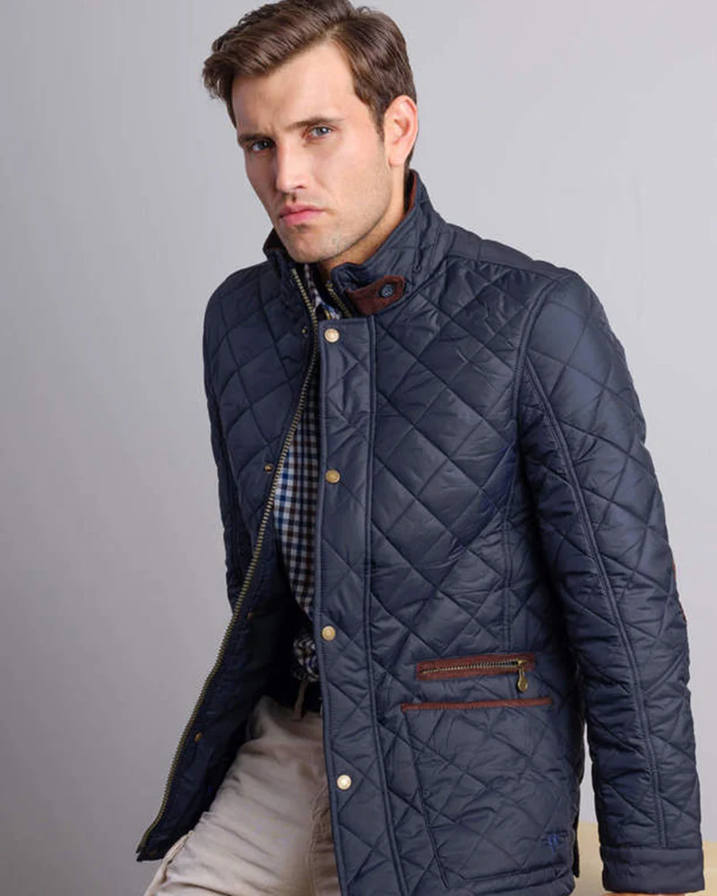 Vedoneire | Men's Quilted Jacket-Navy