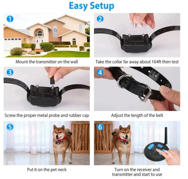 Wireless Dog Fence System �C Adjustable 1650ft Range & Portable Design