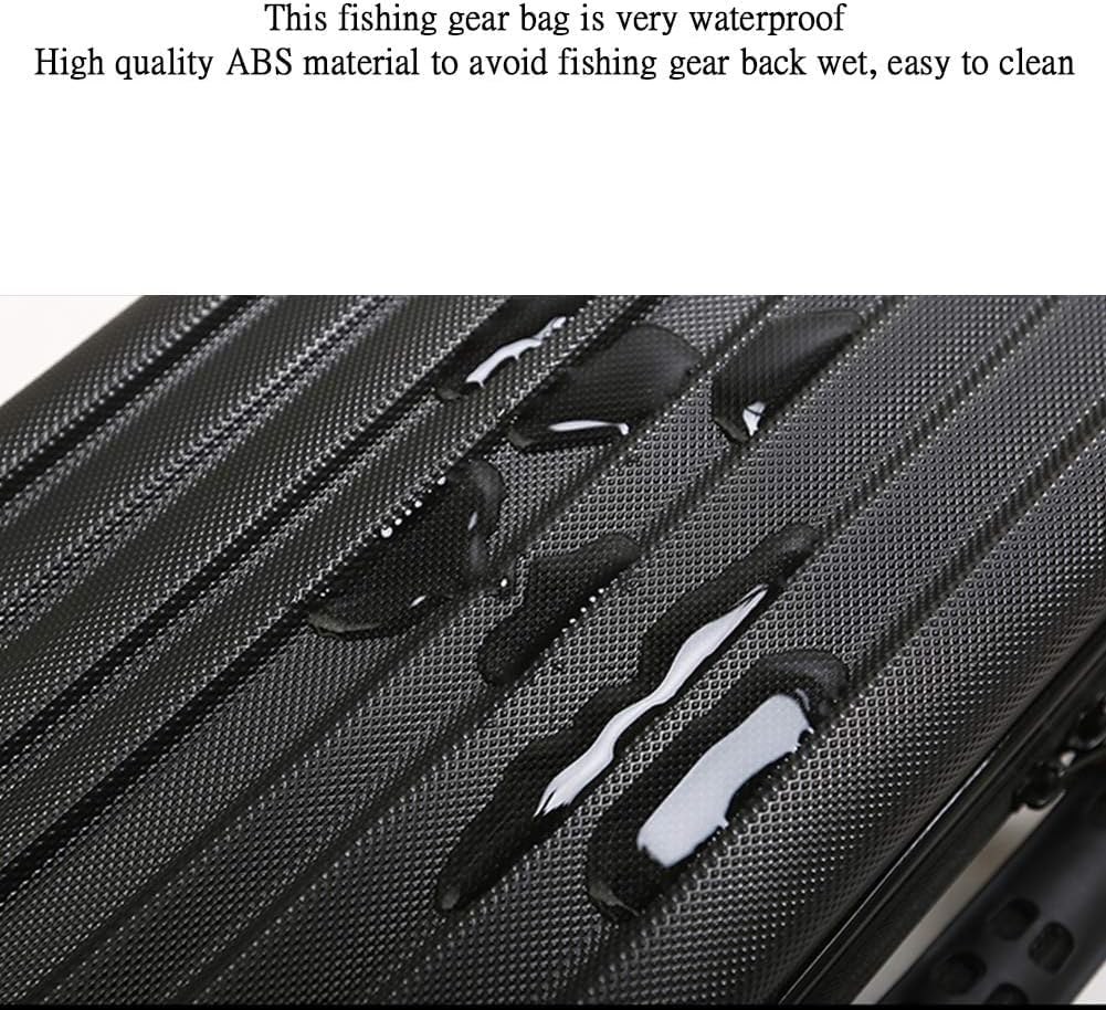 Schutzhülle für Angelruten, Hartschale, große Kapazität, ABS-Material, Angeltasche für Ausrüstung, Druckfestigkeit, Anti-Fall-Kraft, langlebiger Angelausrüstungs-Organizer, blau, Modern