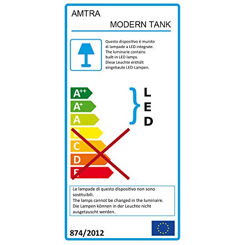 AMTRA MODERN TANK 50 LED   Acquario completo di illuminazione LED e filtro interno / cm 50,5x25,5x40 / 40 Litri : Amazon.it: Prodotti per animali domestici