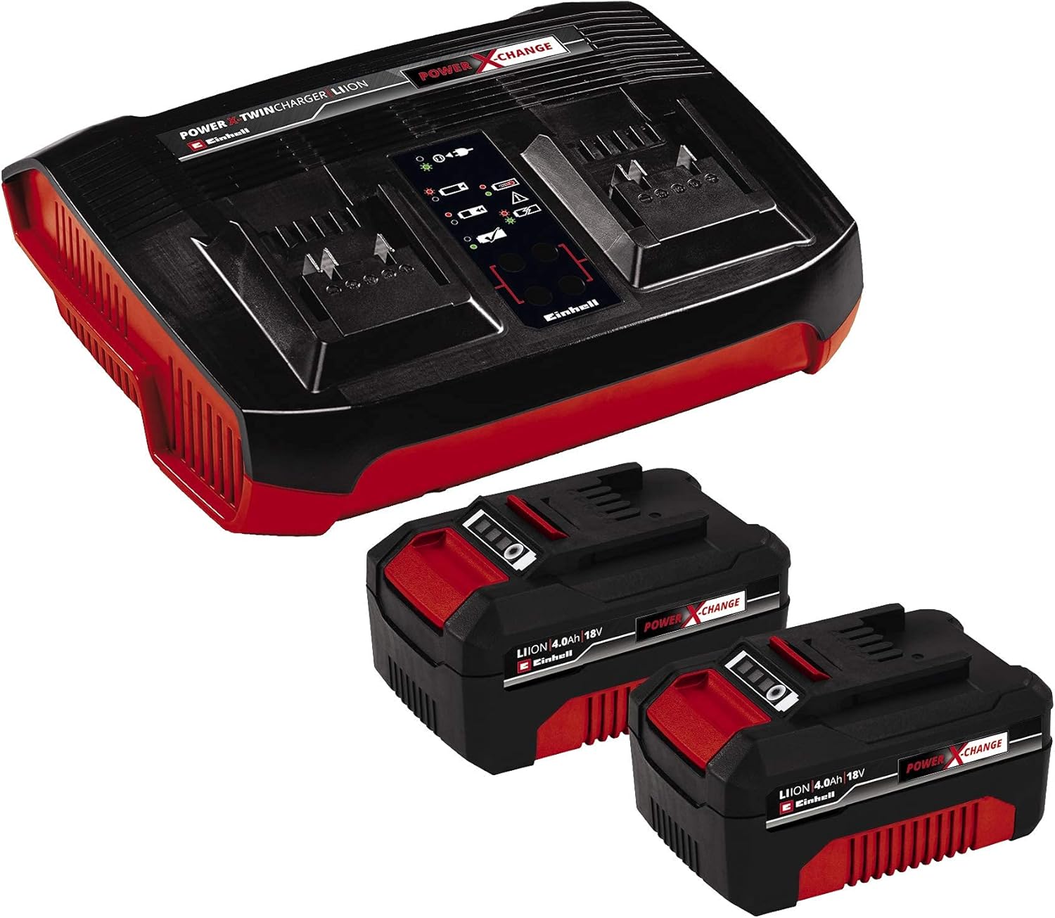 Einhell Akku-Rasenmäher GE-CM 36/37 Li-Solo Power X-Change (36 V, 37 cm Schnittbreite, bis 400 m², 45L Grasfangkorb, 25-75 mm Schnitthöhe, ohne Akku)