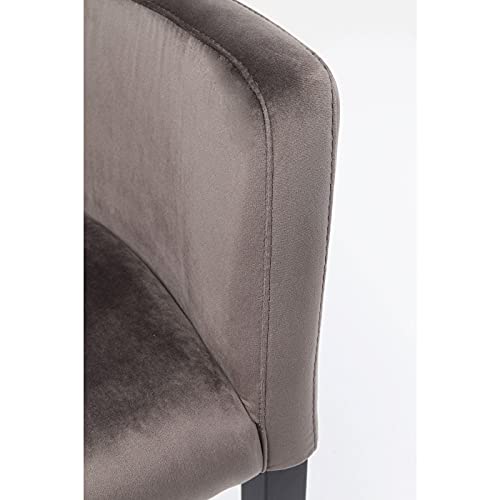 Kare Design Black Mode Velvet Sedia con Braccioli, Grigio, 87x58x67cm : Amazon.it: Casa e cucina