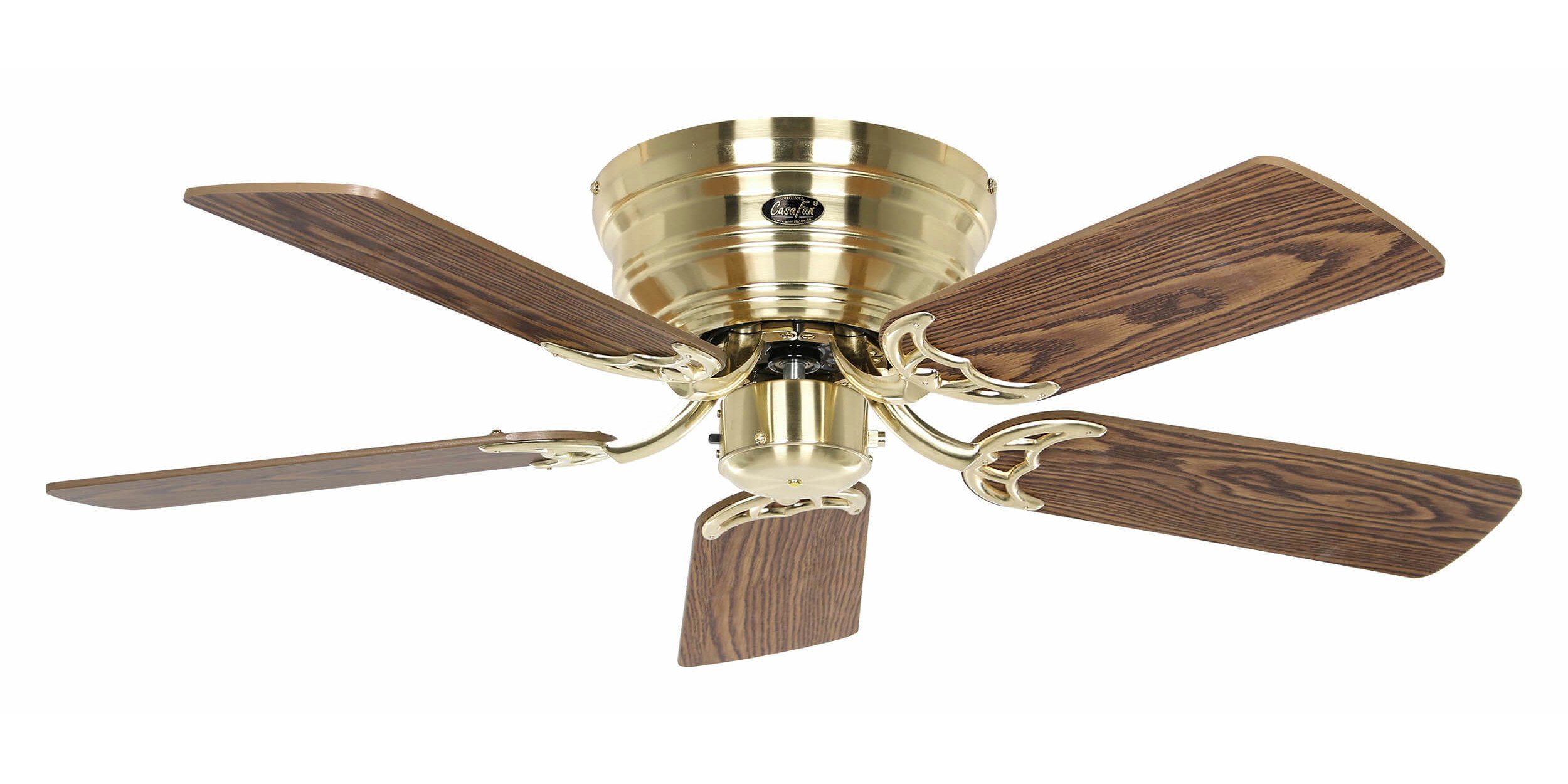 Deckenventilator Deckenventilator Classic Flat III Messing gebürstet 103