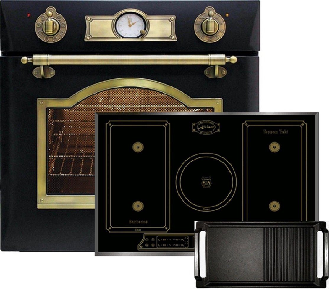 Backofen-Set EH 6355 Em+KCT 7797 FI EM+Grillplatte///