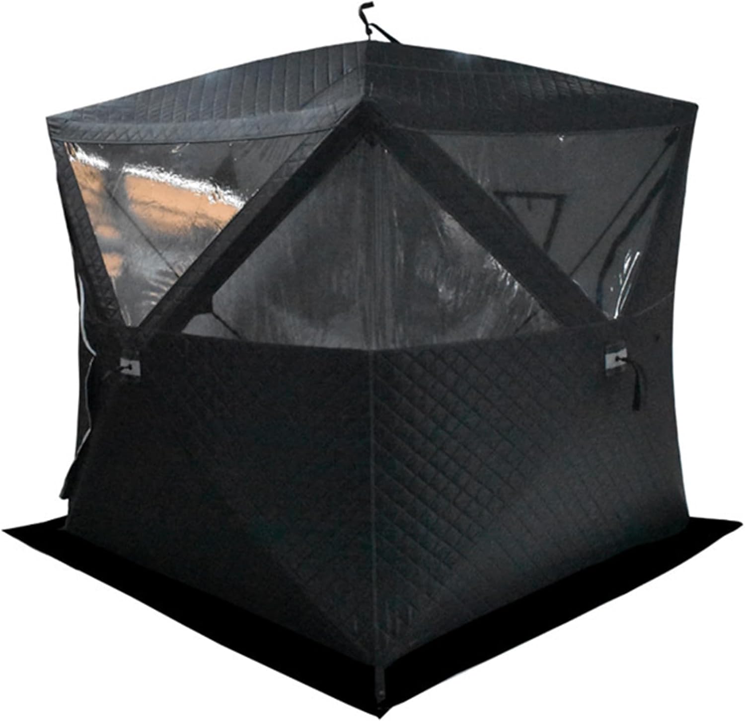 Isolierter Pop-Up-Hub-Unterschlupf, sechseckiges Baumwolldesign mit Tragetasche für thermischen Winterschutz