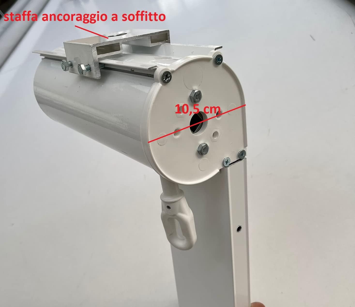 Airtight Veranda Curtain with Box and 12 cm Guide Rails - with Reinforced Profiles. Made in Italy