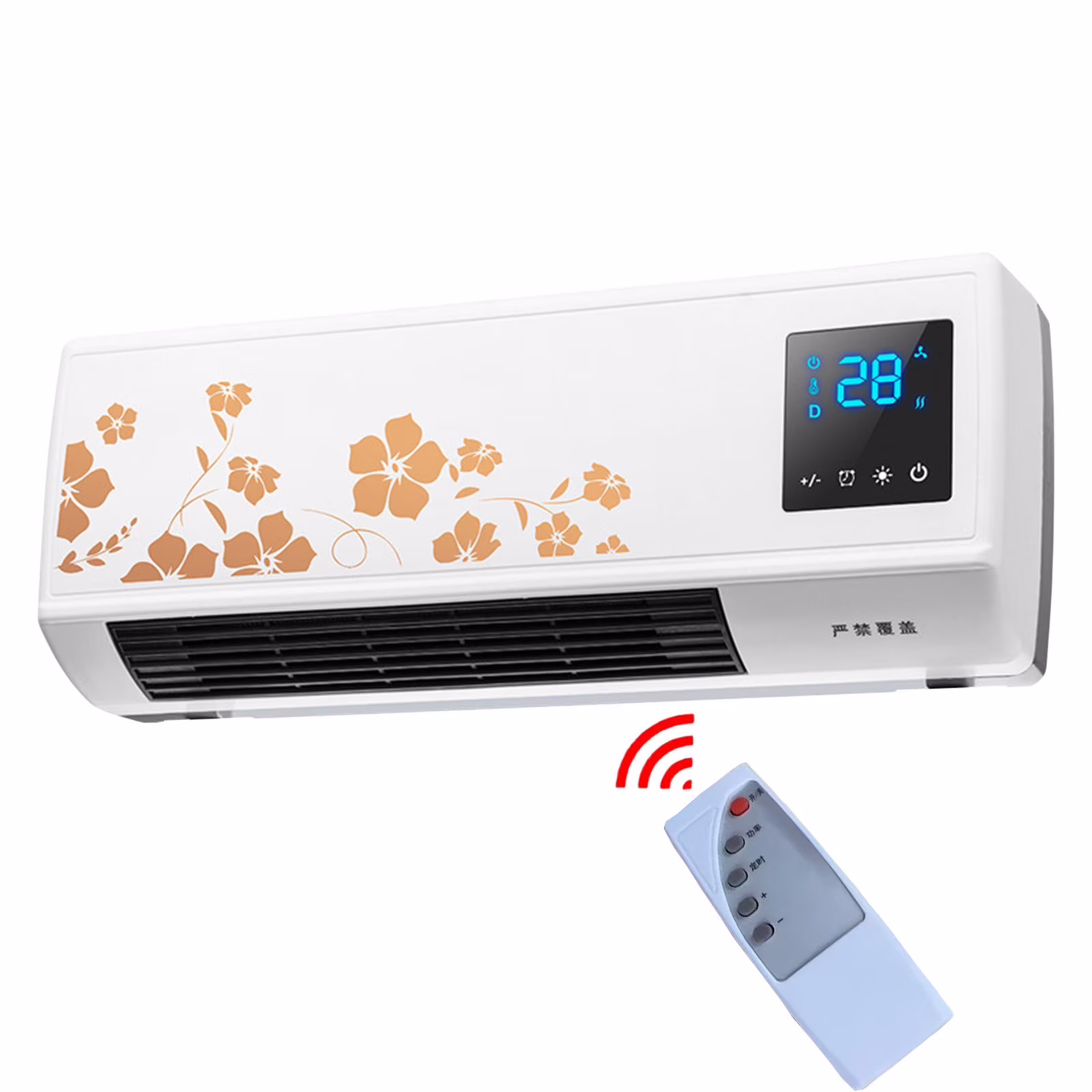 FYHALE 8,000 btu 115V Wall-mounted Air Conditioner with Remote Control (Heating and Cooling)
