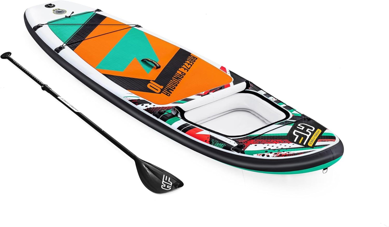 Bestway Hydro-Force - Tavola gonfiabile per stand up paddle, set completo con pompa a mano, borsa da viaggio e finestra integrata, diverse misure