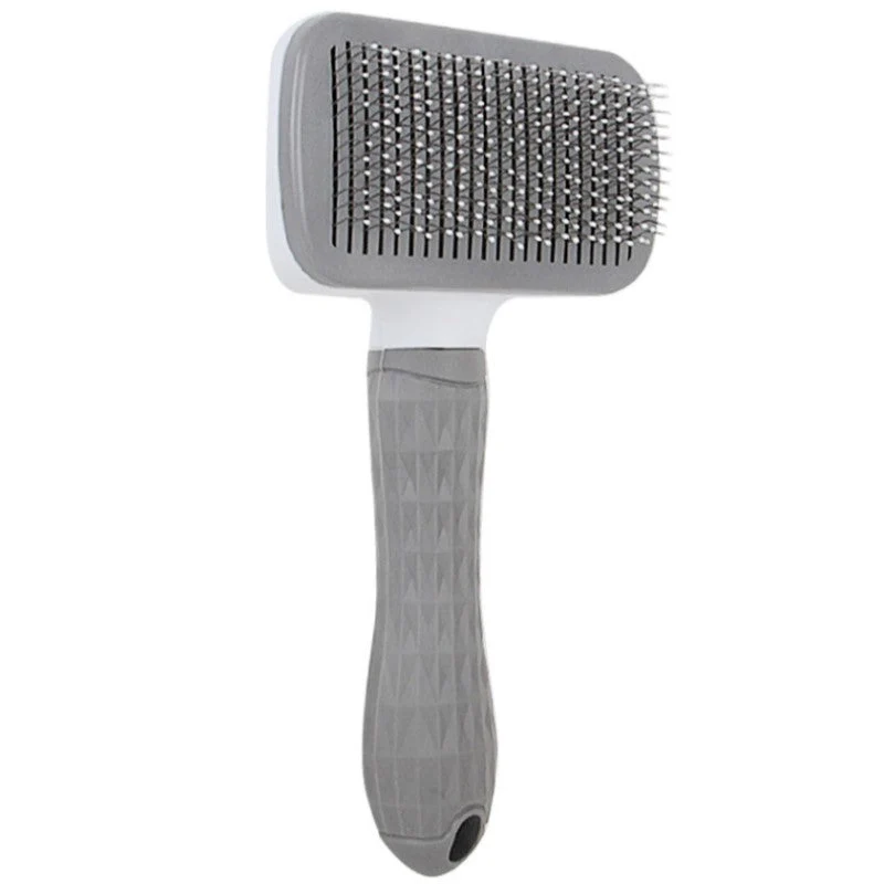 Self-Cleaning Pet Grooming Slicker Brush for Dogs & Cats