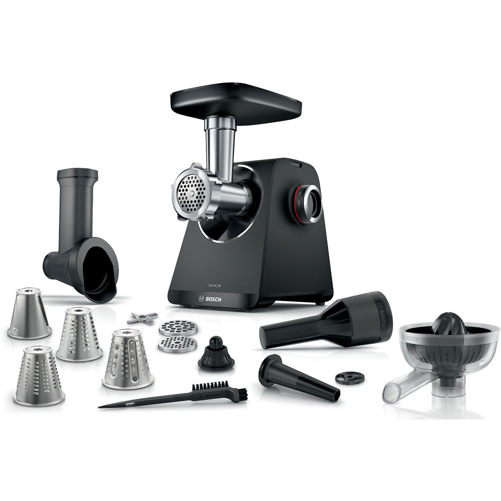 Fleischwolf Bosch MFWS450B Serie4 MultiPower Fleischwolf 1900W schwarz