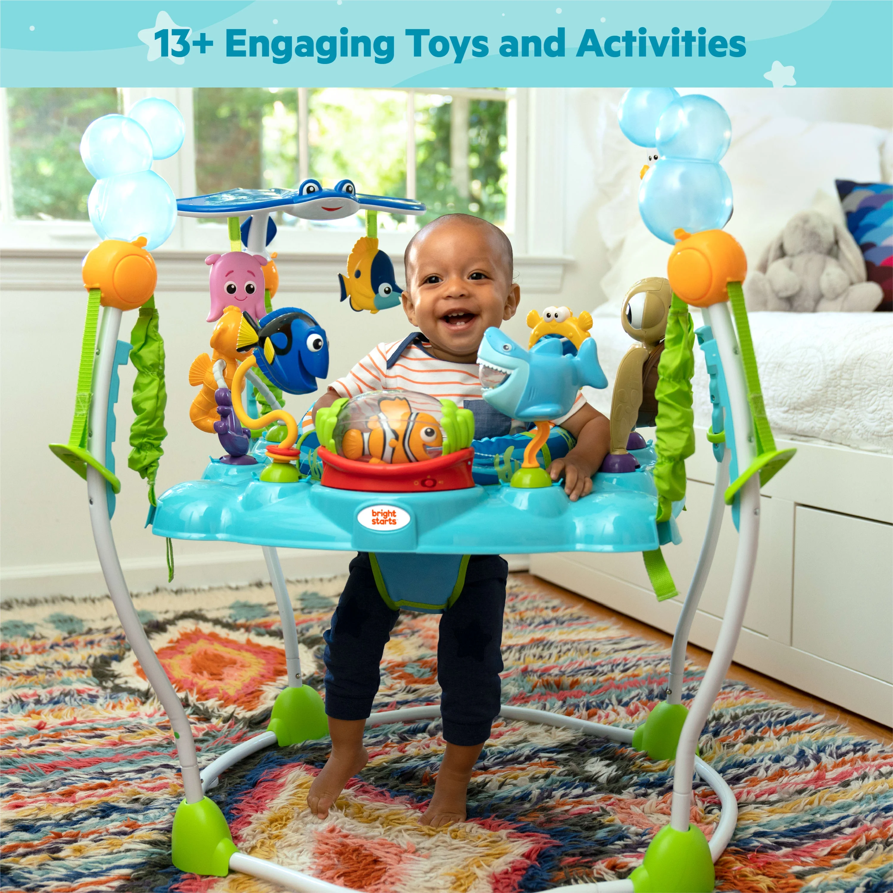 Disney Baby Finding Nemo Verstelbaar Baby-Activiteitencentrum met Wipfunctie van Bright Starts