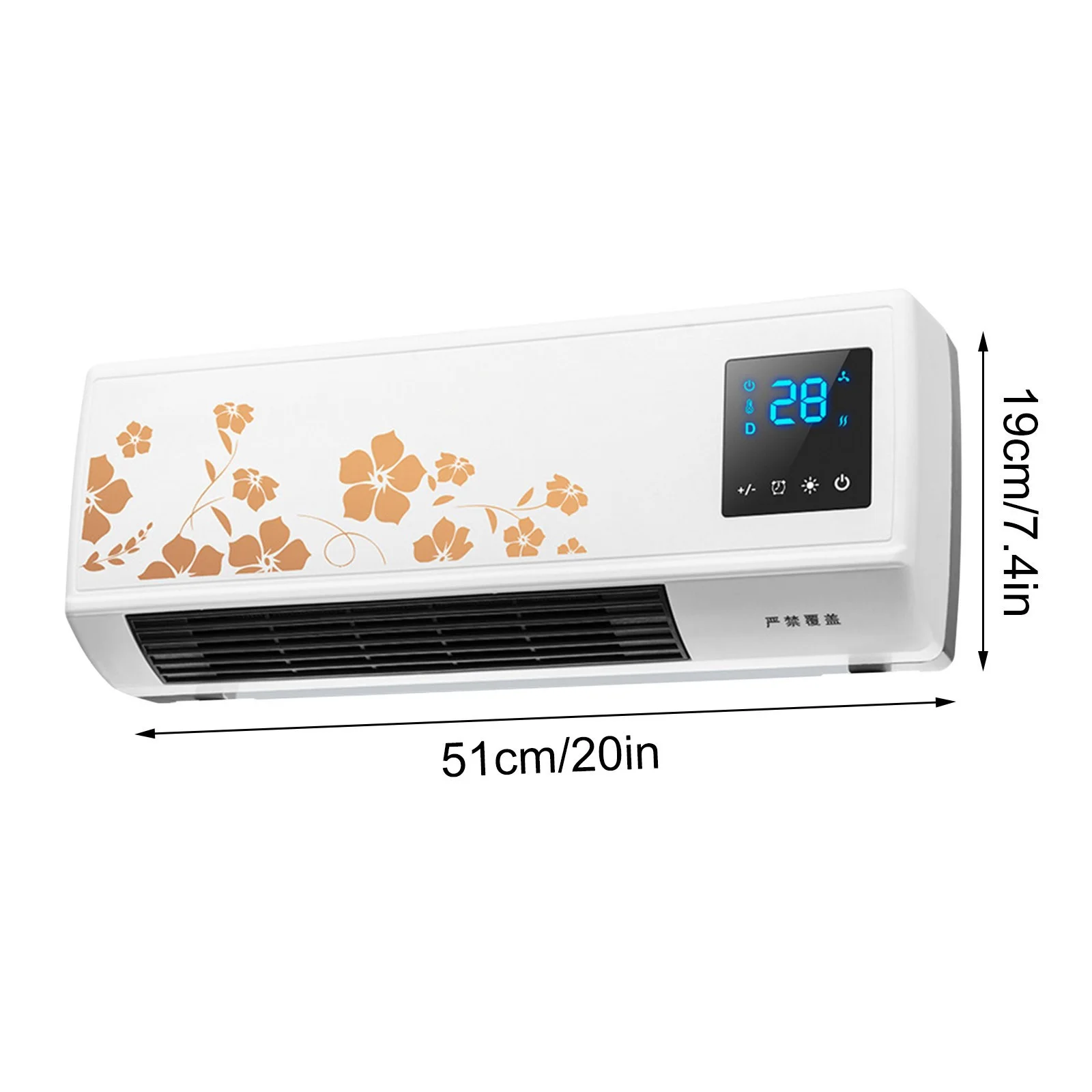 FYHALE 8,000 btu 115V Wall-mounted Air Conditioner with Remote Control (Heating and Cooling)