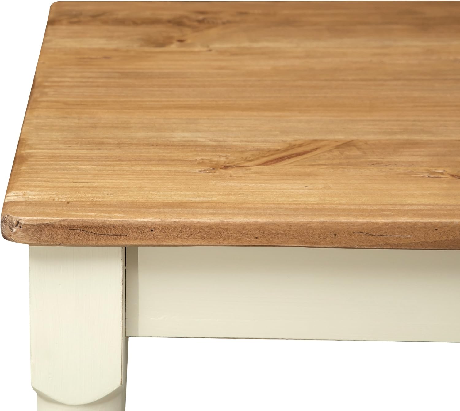 Biscottini Tavolo scrivania legno 140x80x80 cm - Tavolo cucina in massello di tiglio - Tavolo da pranzo per interni ed esterni - Tavolo legno massello con cassetto