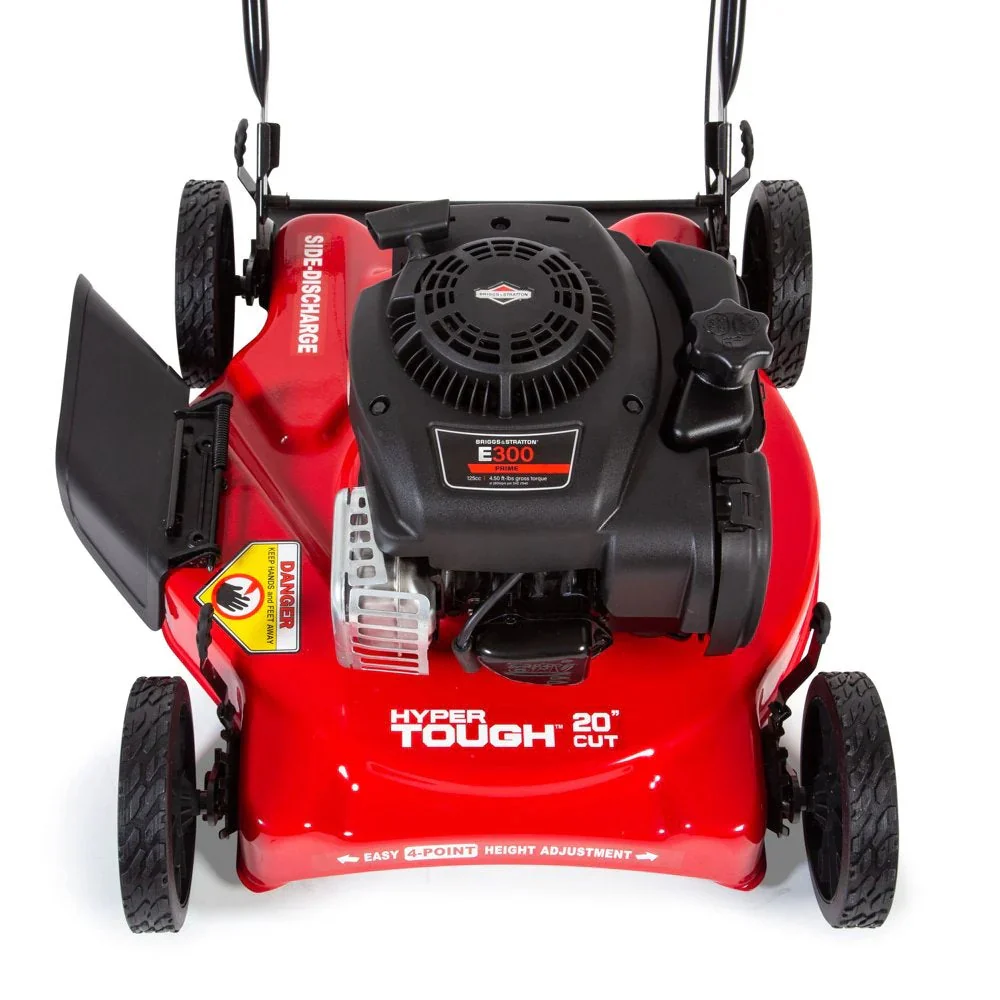 20-inch petrol lawnmower with 125cc displacement and Briggs & Stratton engine