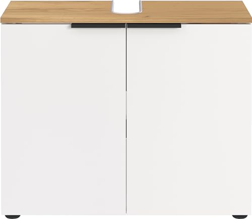 Germania Armadio per lavabo 6003 633 GW MENEN, in bianco/rovere, con ante soft close, certificato FSC, 60 x 58 x 34 cm (LxAxP) : Amazon.it: Casa e cucina