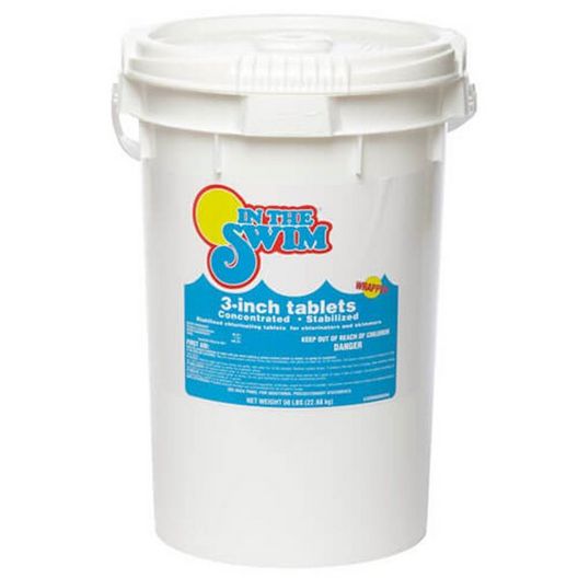 IN THE SWIM &ndash; 3 INCH CHLORINE TABLETS &ndash; 50 LBS