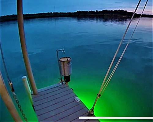Solar Powered Underwater Fishing Light for Docks | Green Blob Outdoors New Solar Panel Kit | Bright Green Night Fishing Attractant for Snook, Shad, Bass & Catfish – No Dock Power Needed!