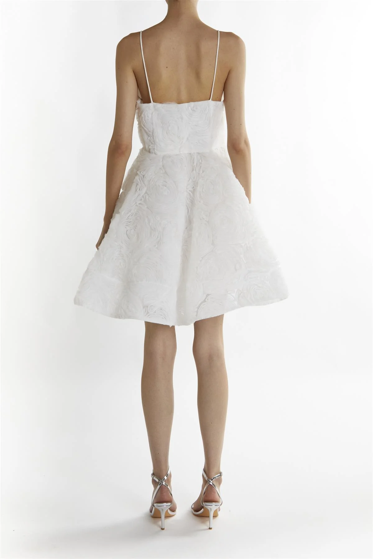 White Eloise Sculpted Mini-Dress