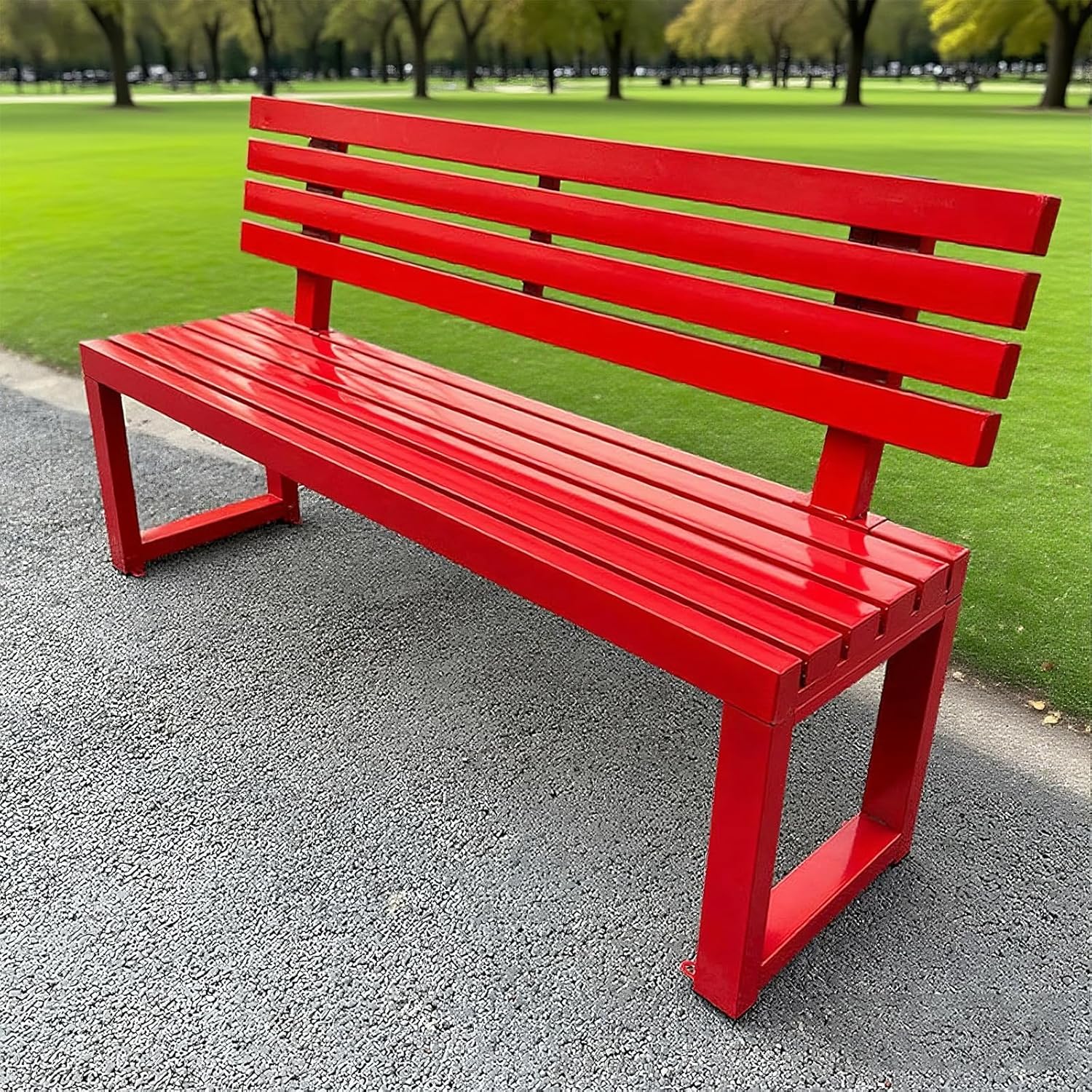 Garden Bench, Patio Benches, Outdoor Patio Benches, Metal Garden Bench for Porch, Lawn, Balcony and Yard (Size: 120x40x85cm)