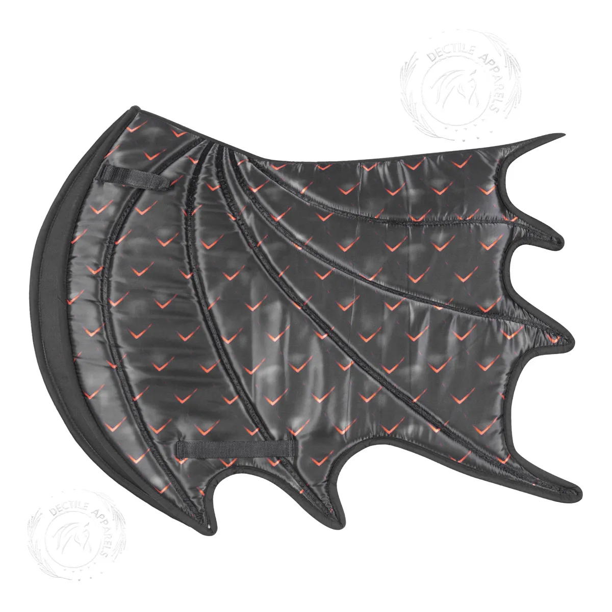 Black Red Arrow Dragon Saddle Pad Premium Style Pad