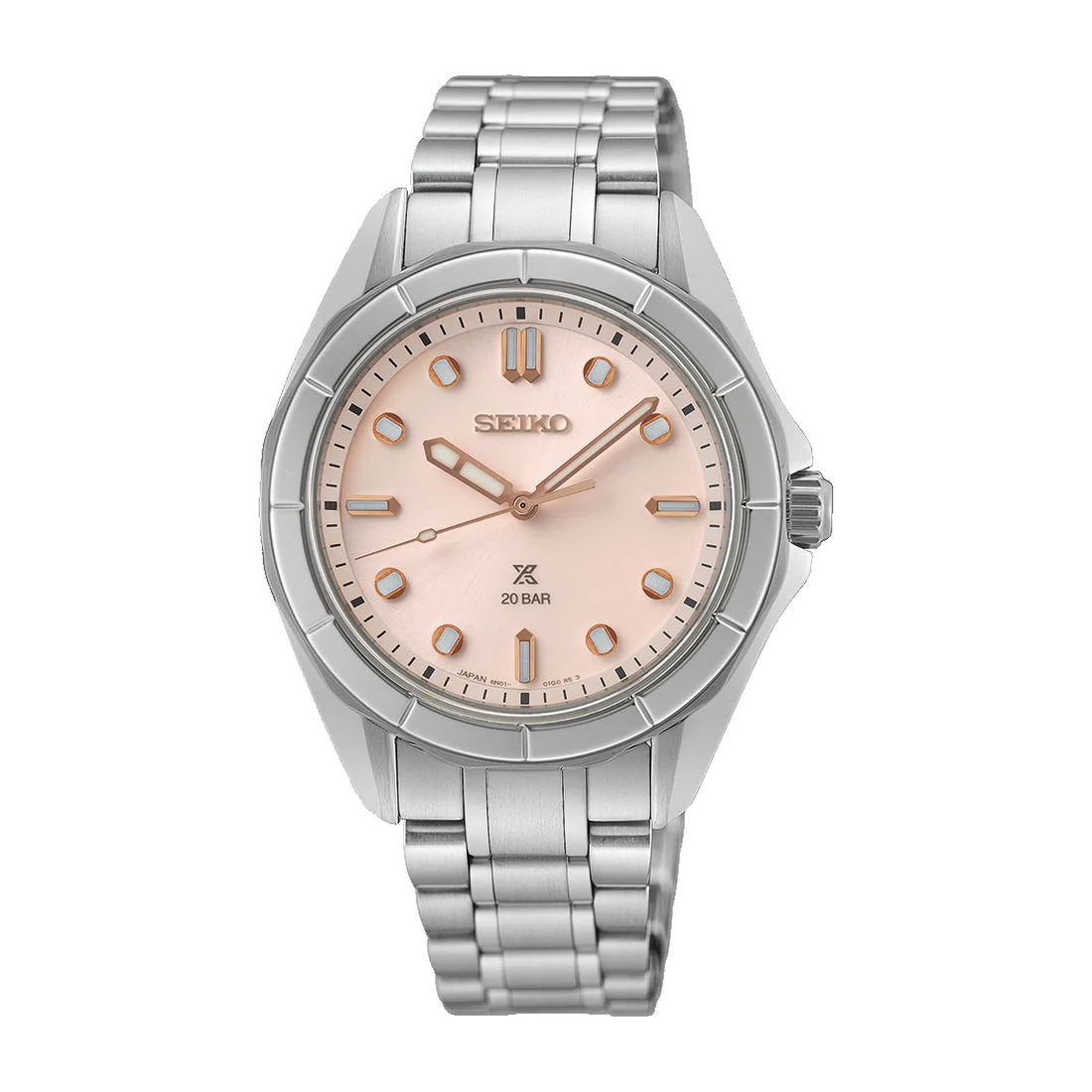 Orologio Seiko Prospex Mare SUR597J1 donna quadrante rosa 20 bar