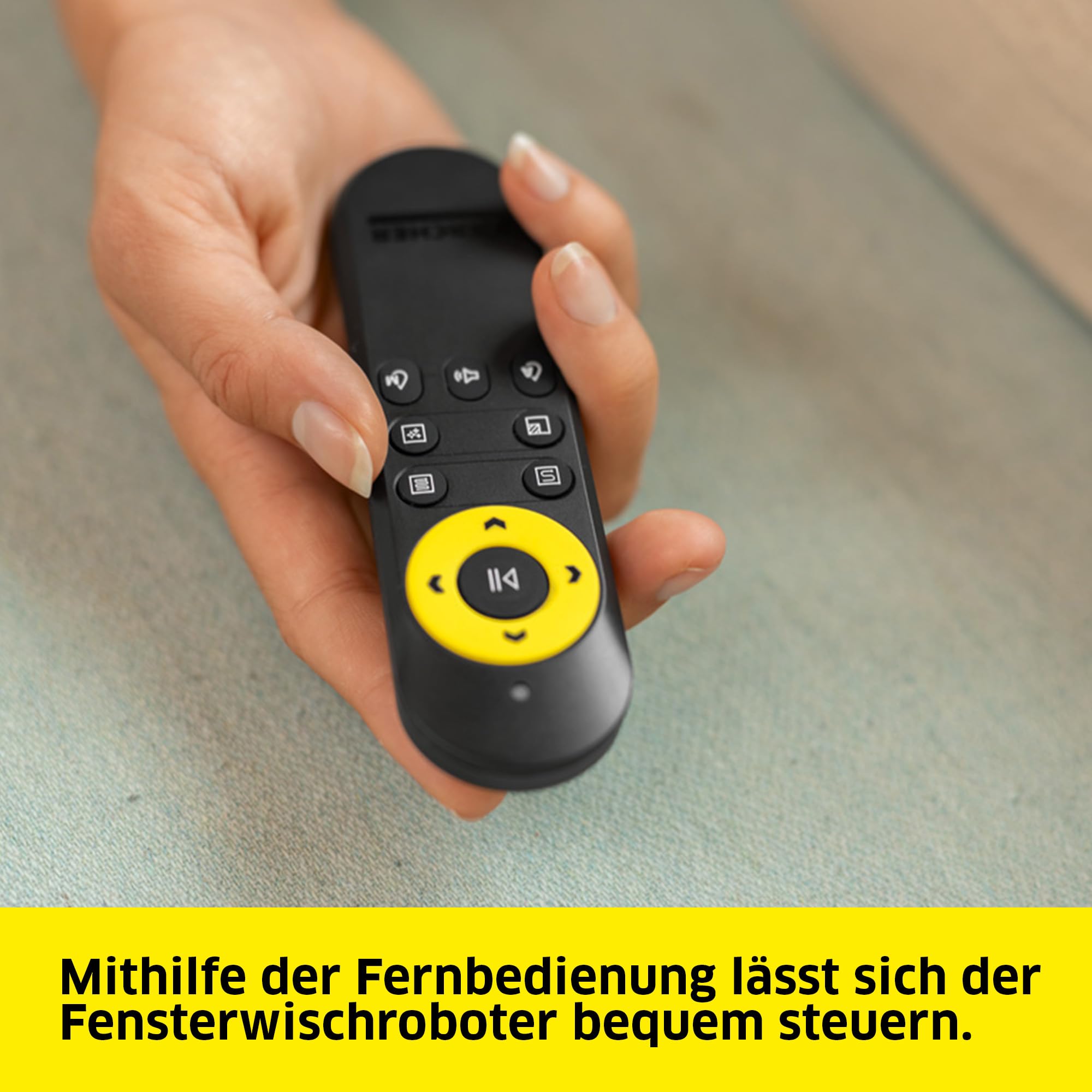 Fensterputzroboter RCW 2 Extra+ mit 5 Reinigungsmodi für Glas, automatische Fensterreinigung mit Fernbedienung und Sicherungsseil