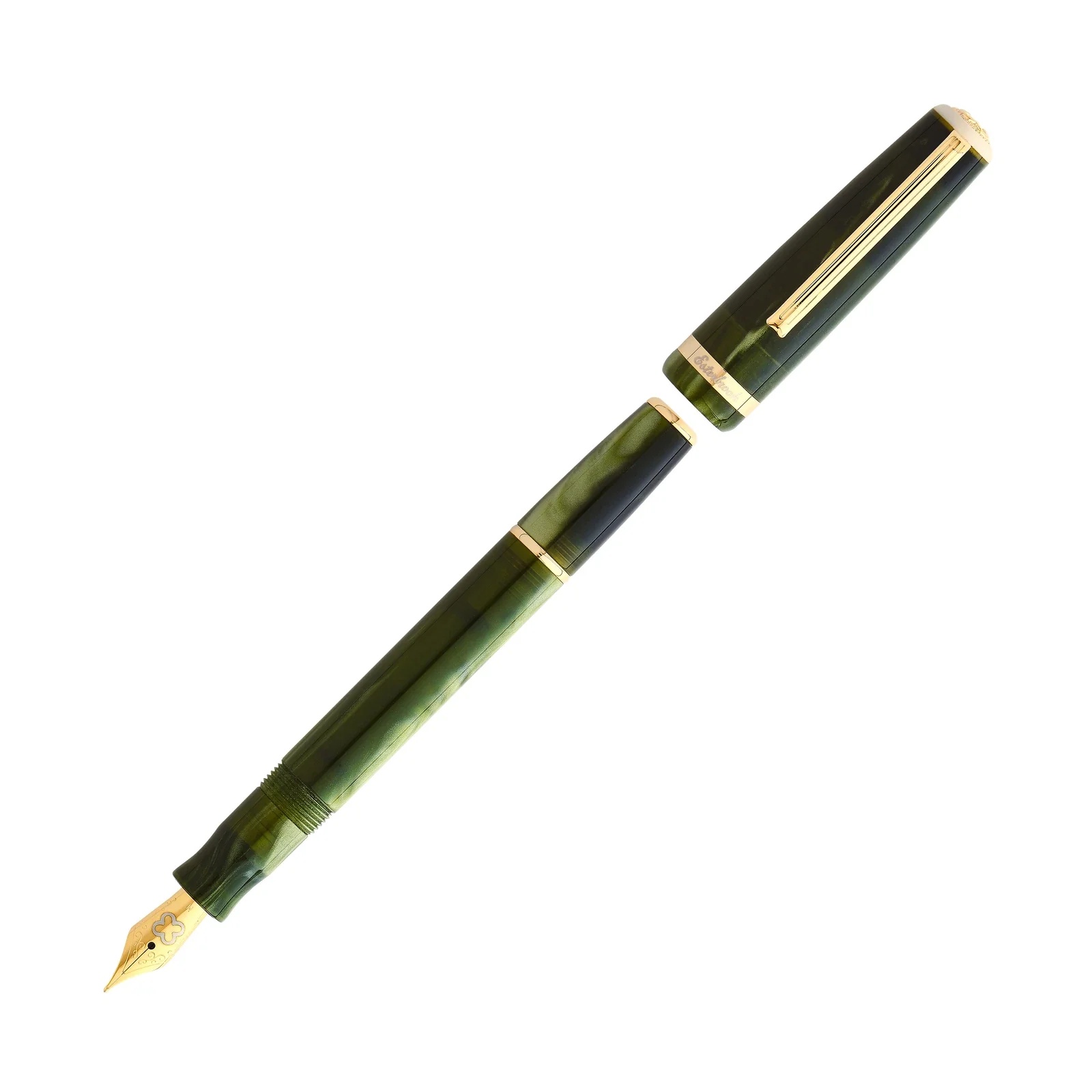 Esterbrook JR Pocket Fountain Pen - Palm Green with Gold Finishings