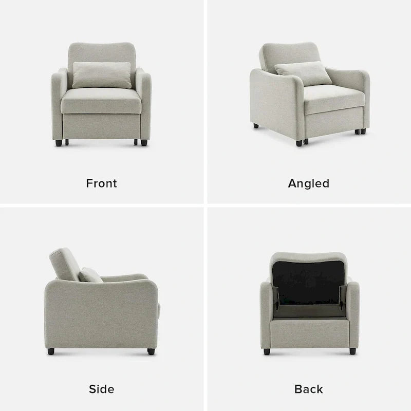 Mopio Sophie 4-in-1 Convertible Sleeper Chair Bed