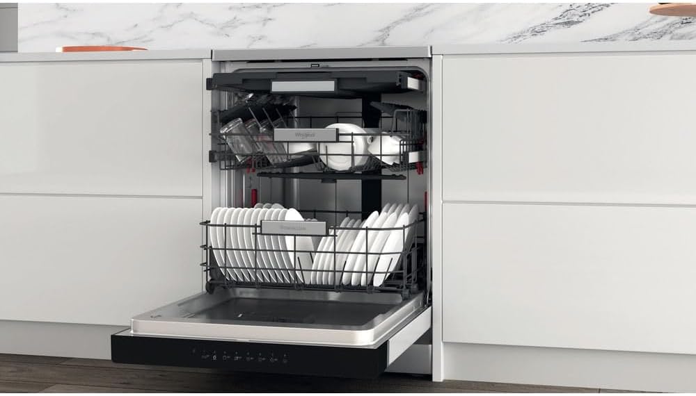 Whirlpool Lavastoviglie FS 60cm classe A, 14 coperti, terzo cesto flessibile, 6° senso, PowerCleanPro