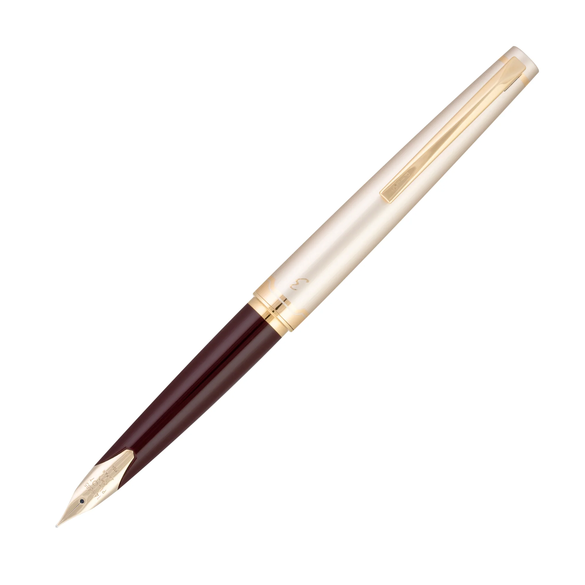Pilot E95S Fountain Pen - Burgundy/Ivory