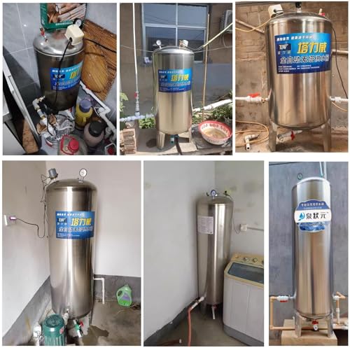Serbatoi per recipienti a pressione per acqua, kit serbatoi pressurizzati con pozzo indipendente con valvola di rilascio dell'aria, serbatoi di stoccaggio dell'acqua automatici da 15 25 40 50 galloni : Amazon.it: Grandi elettrodomestici