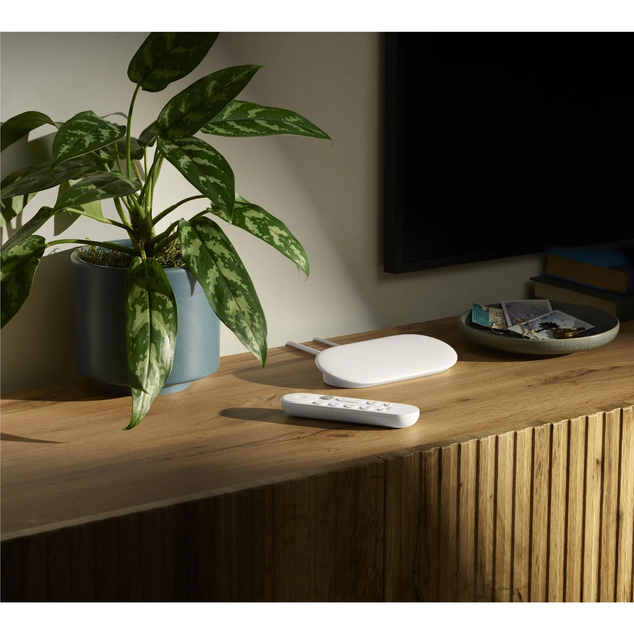 Google TV Streamer 4K - Snel, Slim & Gepersonaliseerd Entertainment met 32GB Opslag, Voice Remote en Dolby Vision