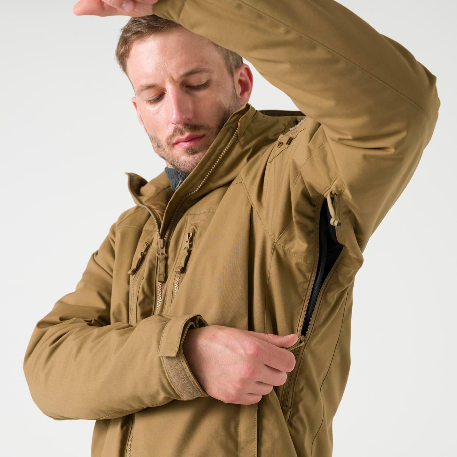 Helikon-Tex Winter Yukon Herren Tactical Jacke - Robuste Bushcraft Winterjacke - Climashield Isolierung - 8 Taschen