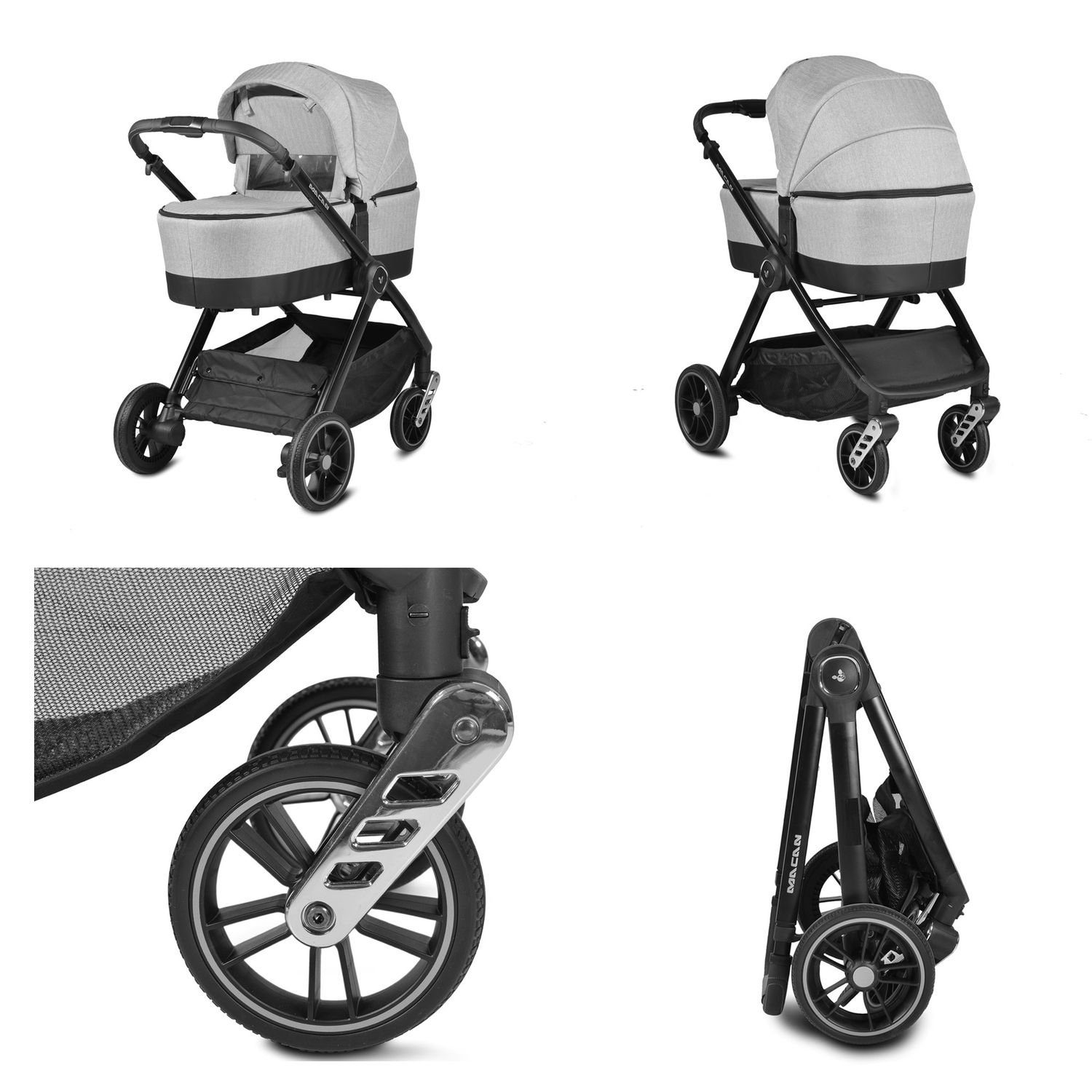 Kombi-Kinderwagen Kombikinderwagen Macan 2 in 1