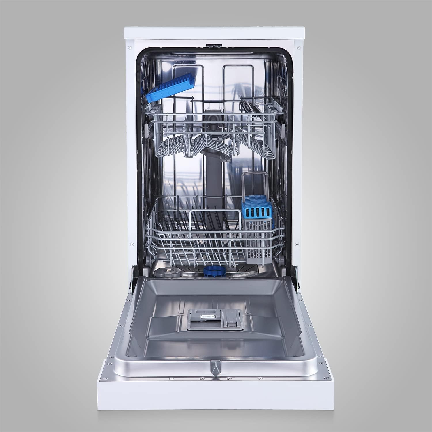 Midea MFD60S200X.1-IT Dishwasher Freestanding with 14 Places, 8 Programs, LED Display, Delay Start, Half Load Function, Extra Drying - Stainless Steel