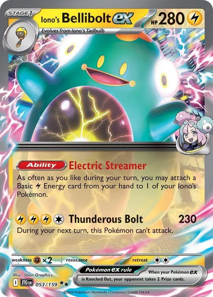 Iono's Bellibolt ex (053/159) (JTG)