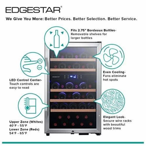 EdgeStar 38 Bottle Wine Cooler ?C CWF380DZ
