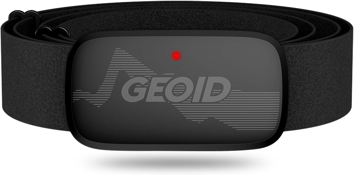 GEOID HS500 Cardiofrequenzimetro Fascia Toracica, Fascia Cardio Cardiofrequenzimetro Fascia Toracica Bluetooth 4.2/ANT+, IP67 Impermeabile Sensore di Frequenza Cardiaca