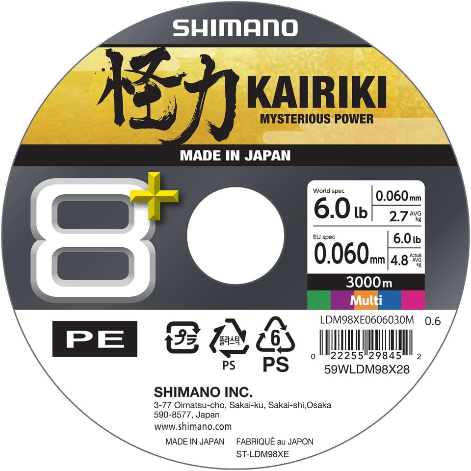 Angelschnur Kairiki 8+ 3000m 0,06mm 5,4kg Multi C