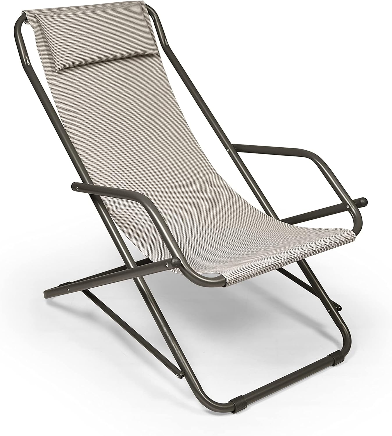 Stiliac 7401 Sdraio Dondolino, Beige Tramato, Diametro 25 cm